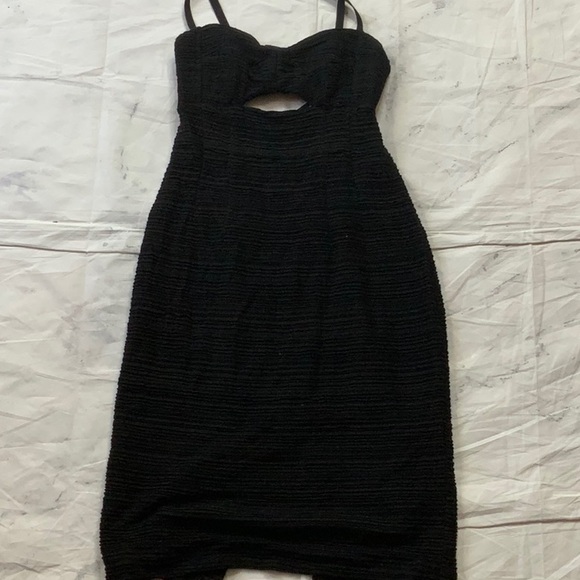 NANETTE LEPORE cut out NWT shirred stretch lined LBD - Picture 4 of 14